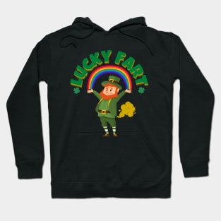 Lucky Fart Leprechaun Rainbow St. Patrick's Day Hoodie